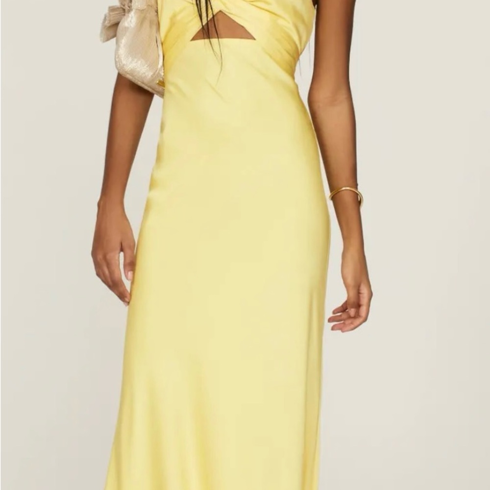 MacDuggal yellow gown
